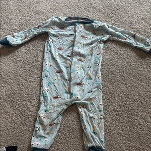 Children's Blue Animal Print Pajamas
